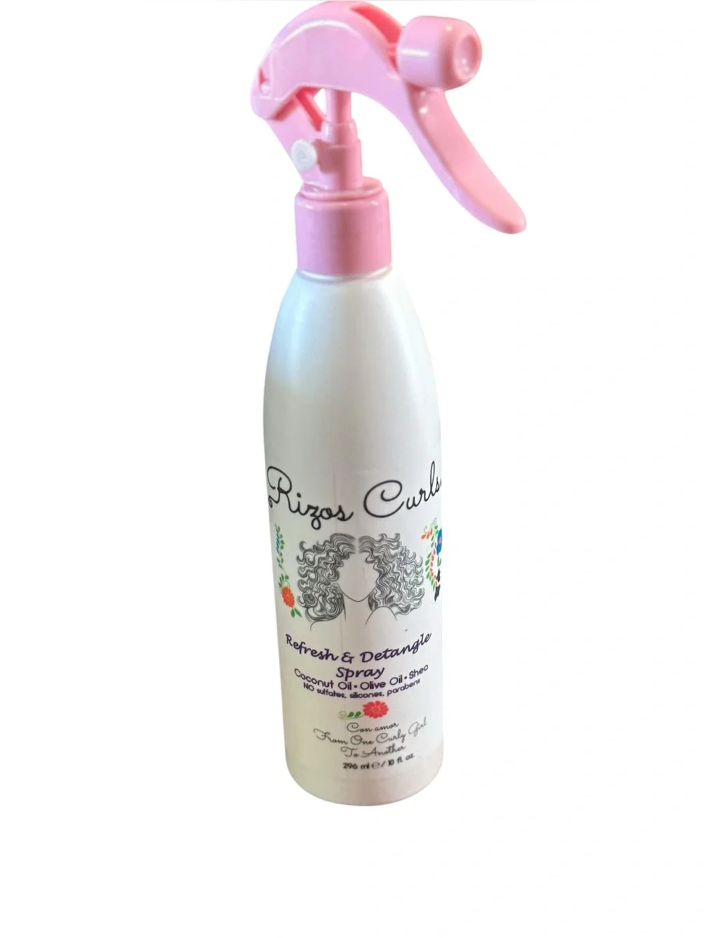 Rizos Curl Refresh & Detangle Spray 10oz New